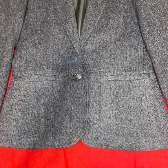 Cross Country Fashions Gray 100% wool jacket Size10 - Picture 3 of 11
